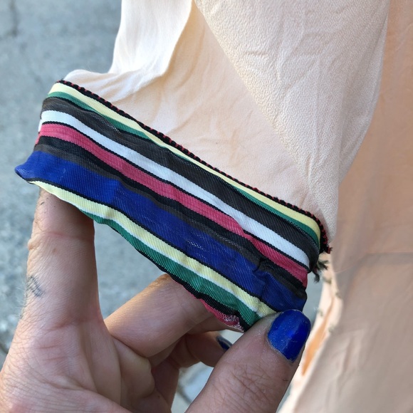 Vintage light pink midi dress ONE OF A KIND xs - Picture 4 of 6